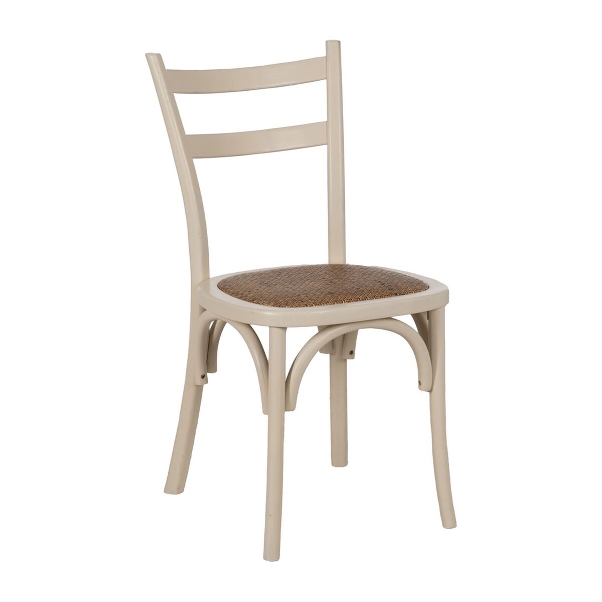 Dining Chair Cream Natural Rattan Elm wood 45 x 54 x 88,5 cm-0