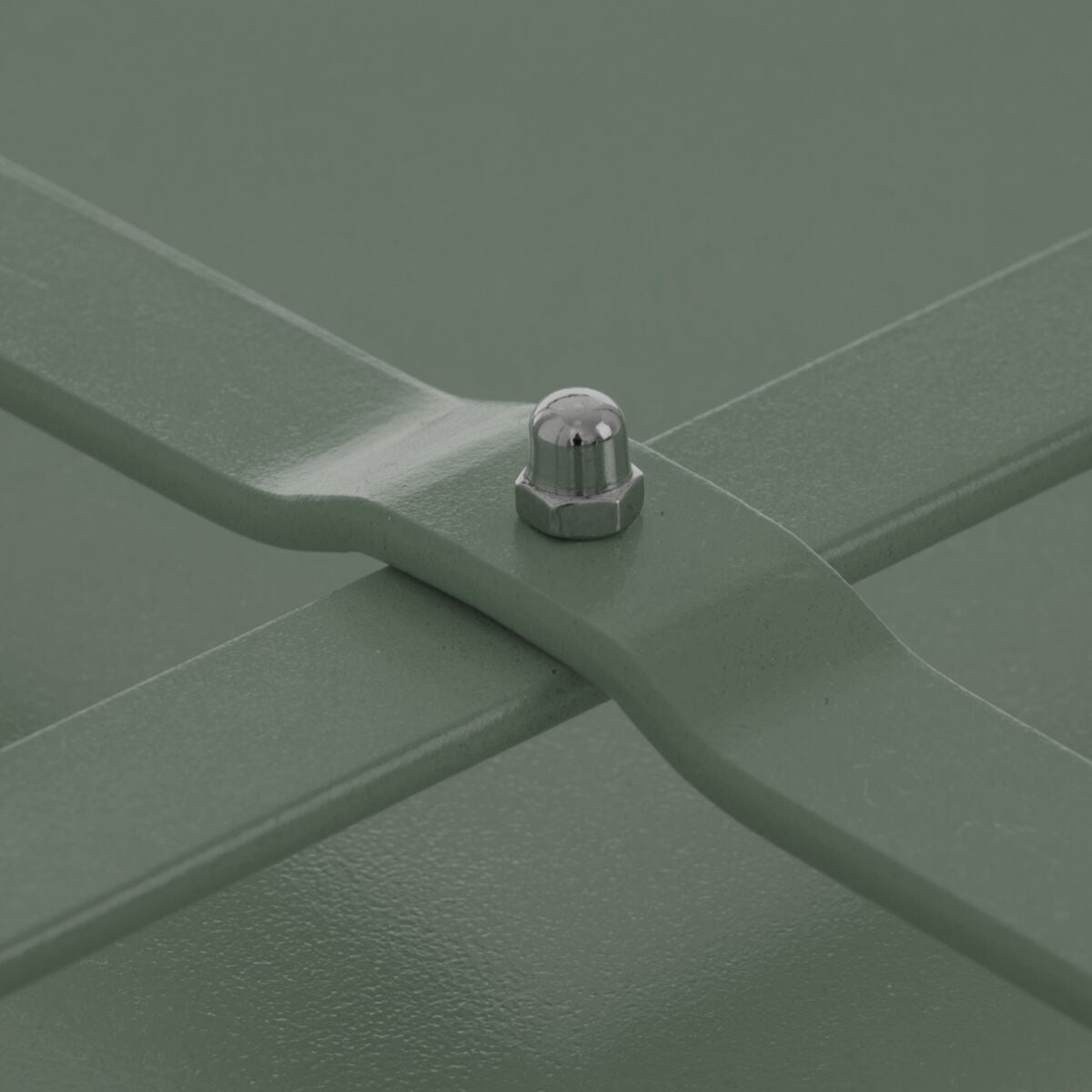 Side table Marzia Green Steel 70 x 70 x 40 cm-2