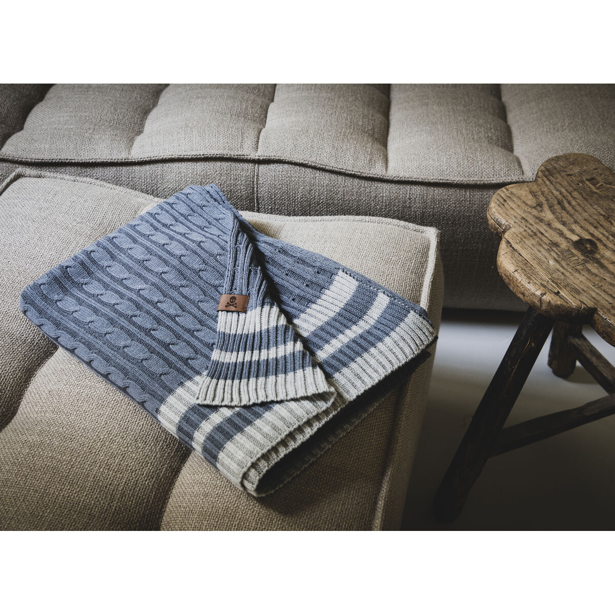 Blanket Scalpers Blue Grey 140 x 190 cm-0