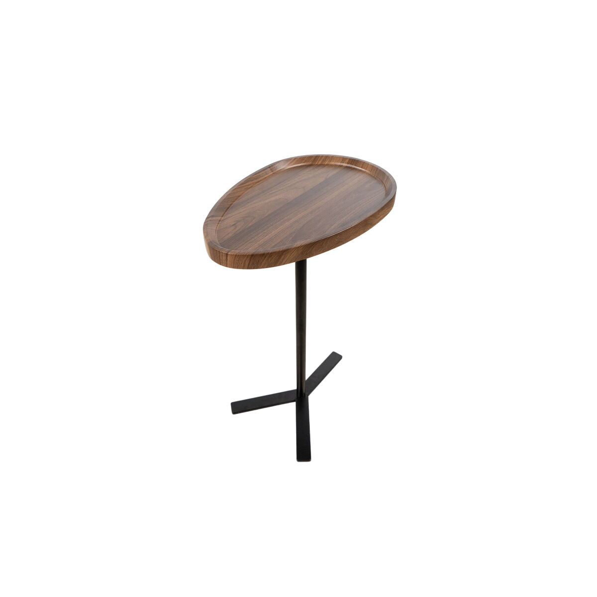 Side table Romimex Brown Black Wood Metal 45 x 63 x 30 cm-0