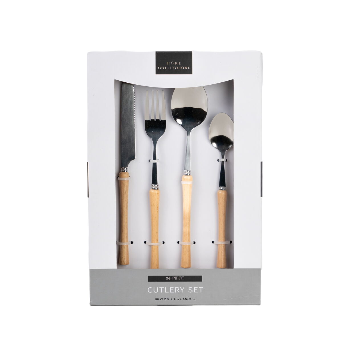Cutlery set Romimex Silver Metal 28 x 7 x 19 cm 24 Pieces-0