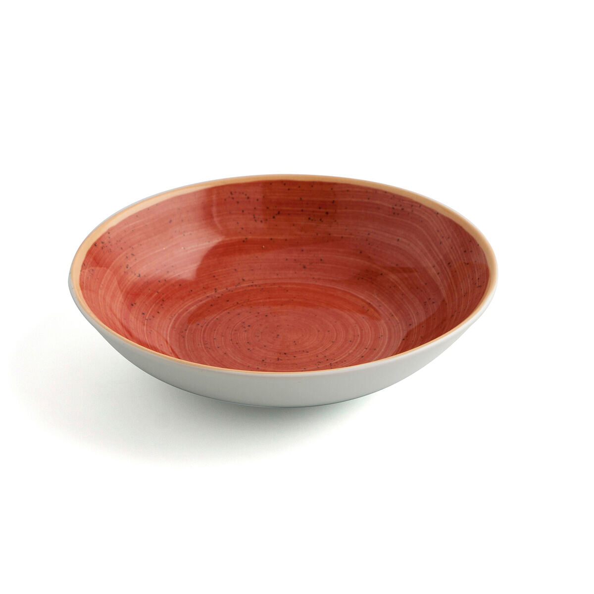 Deep Plate Ariane Terra Ceramic Red (Ø 21 cm) (6 Units)-1