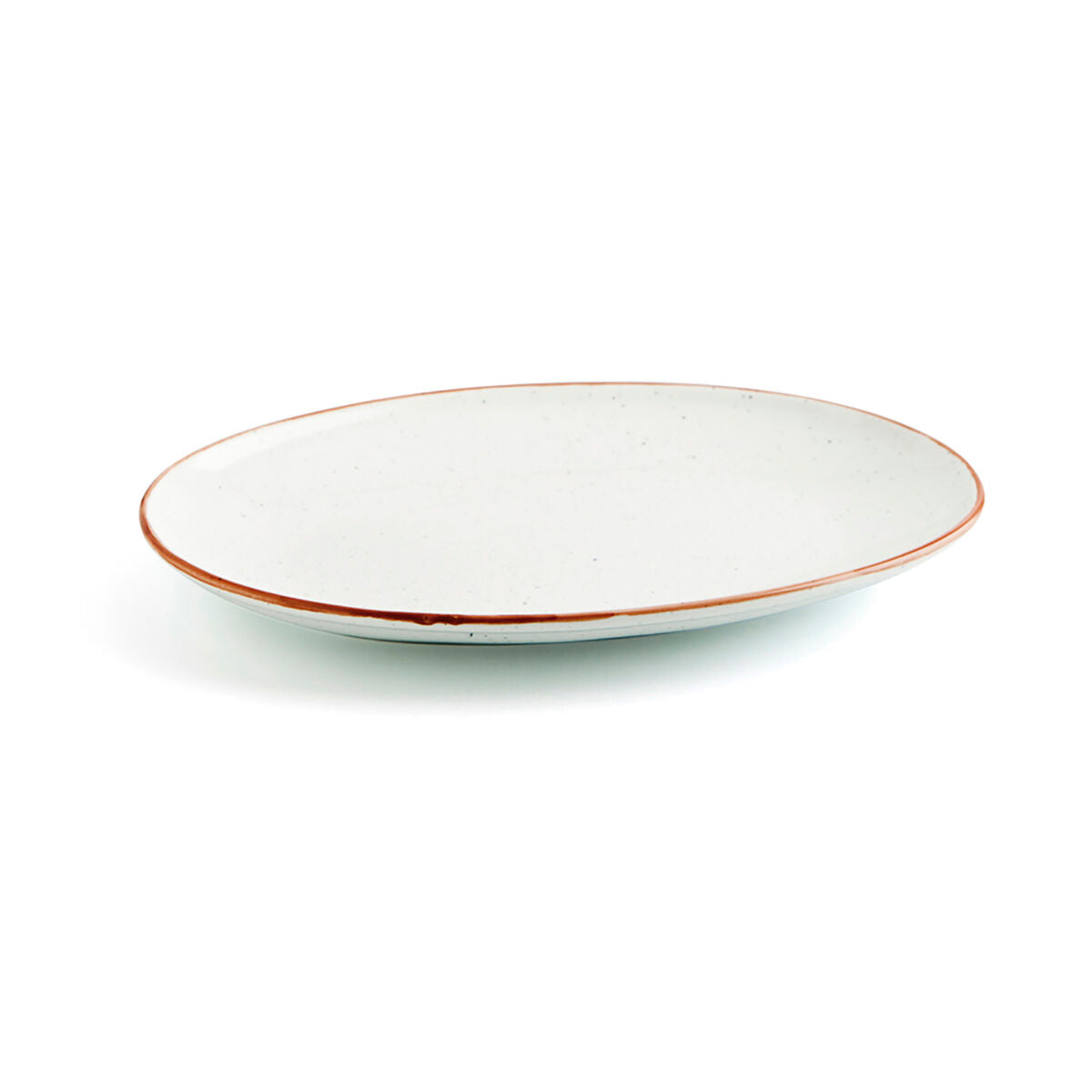 Serving Platter Ariane Terra Oval Ceramic Beige (Ø 32 cm) (6 Units)-1