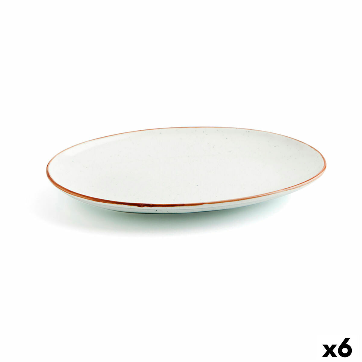 Serving Platter Ariane Terra Oval Ceramic Beige (Ø 32 cm) (6 Units)-0