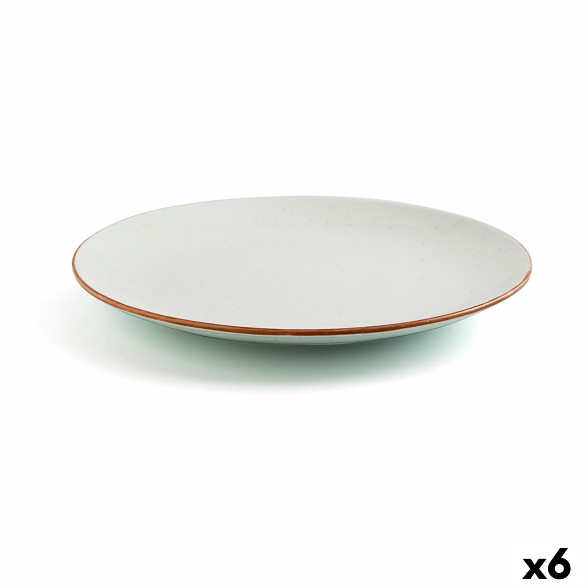 Flat plate Ariane Terra Ceramic Beige (Ø 31 cm) (6 Units)-0