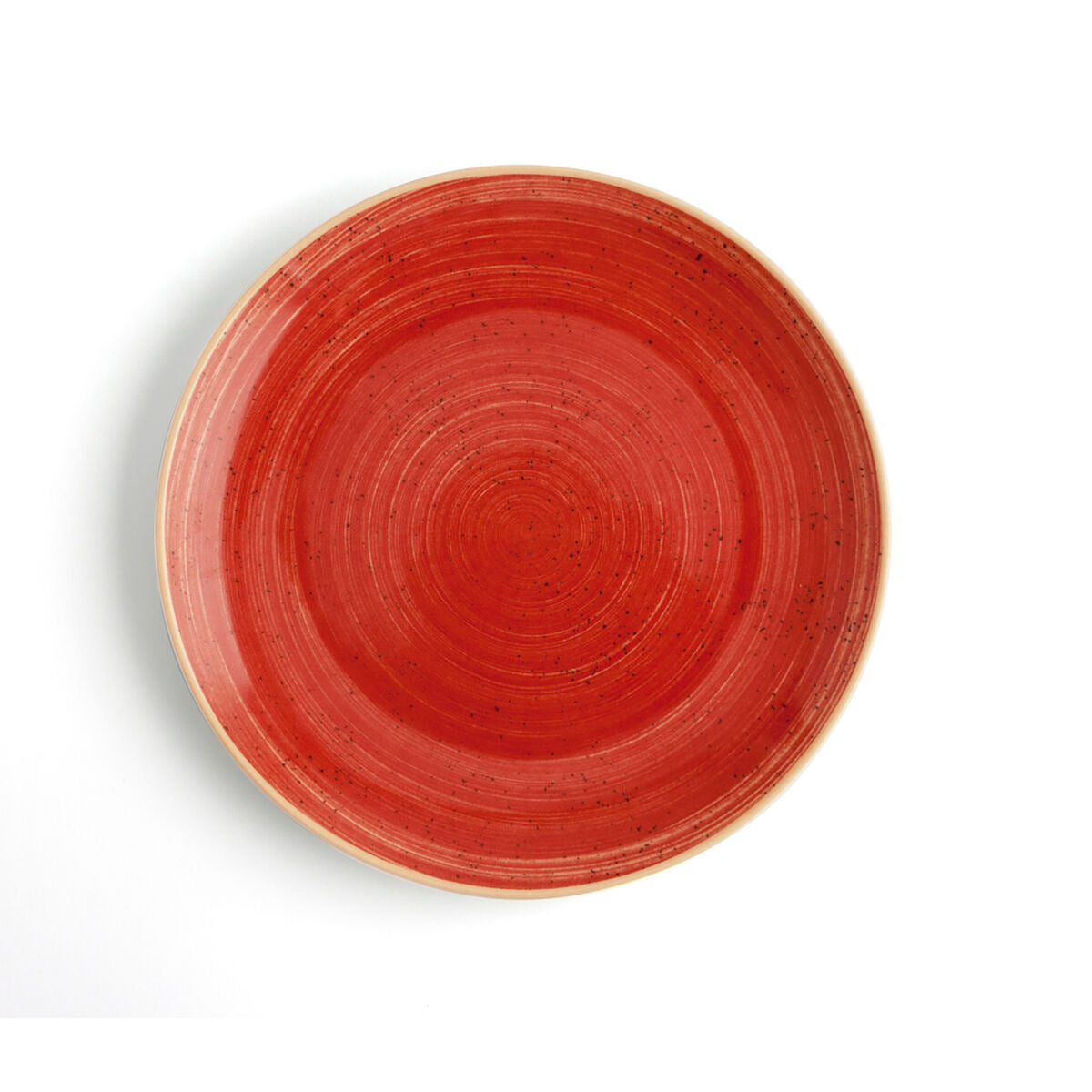 Flat plate Ariane Terra Ceramic Red (24 cm) (6 Units)-2