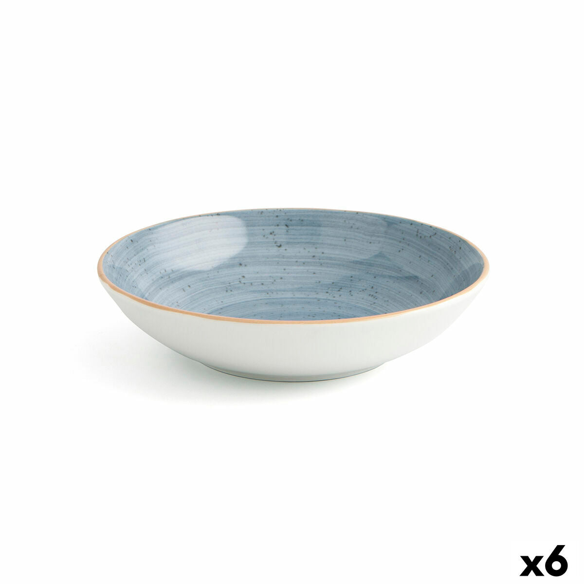 Deep Plate Ariane Terra Ceramic Blue (Ø 21 cm) (6 Units)-0