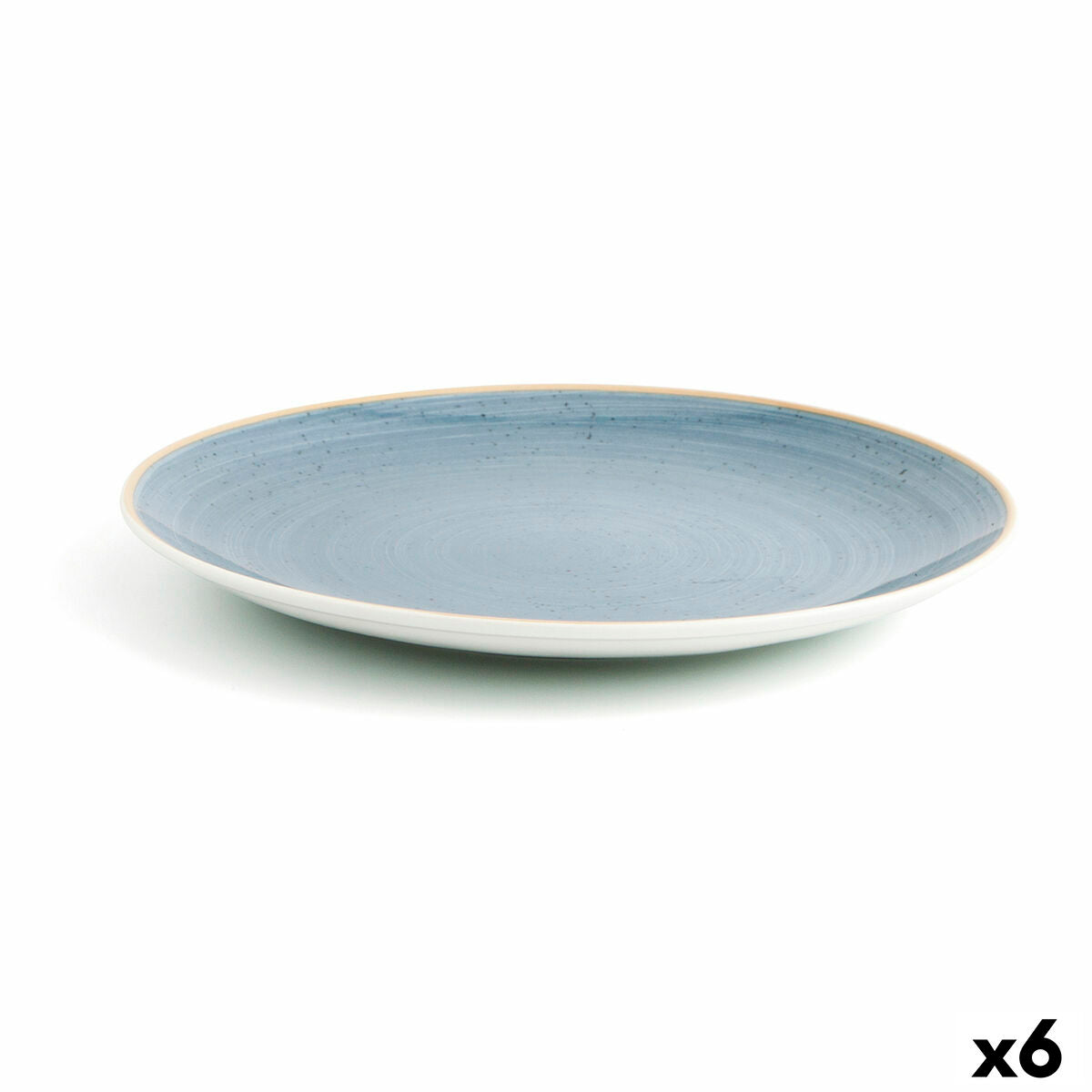 Flat plate Ariane Terra Ceramic Blue (Ø 31 cm) (6 Units)-0