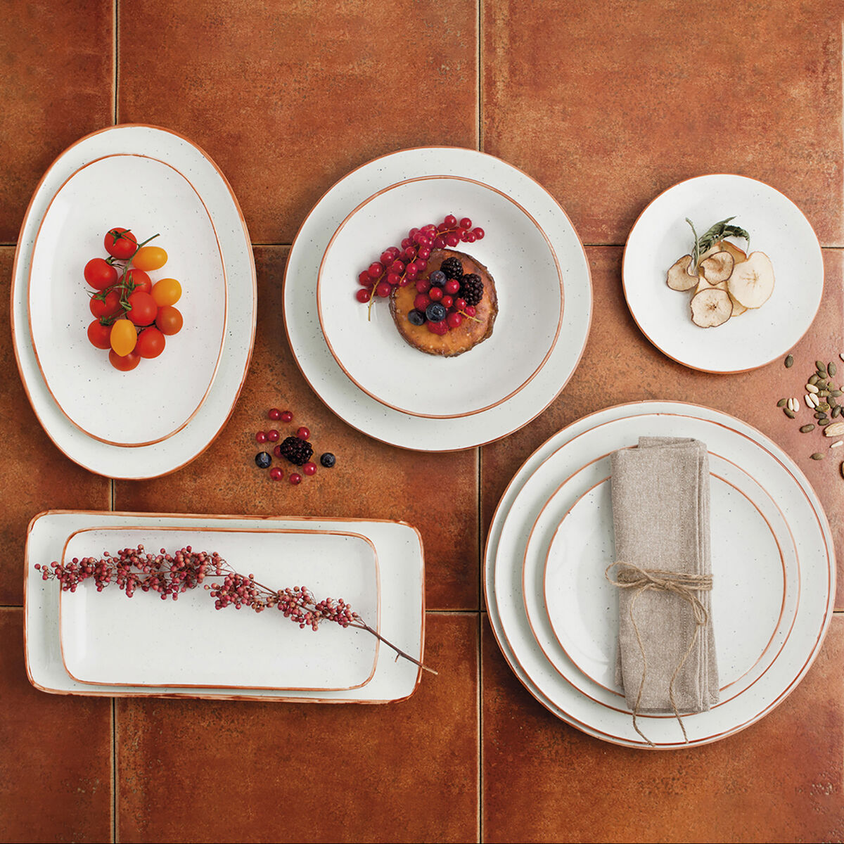 Deep Plate Ariane Terra Ceramic Beige (Ø 26 cm) (6 Units)-1