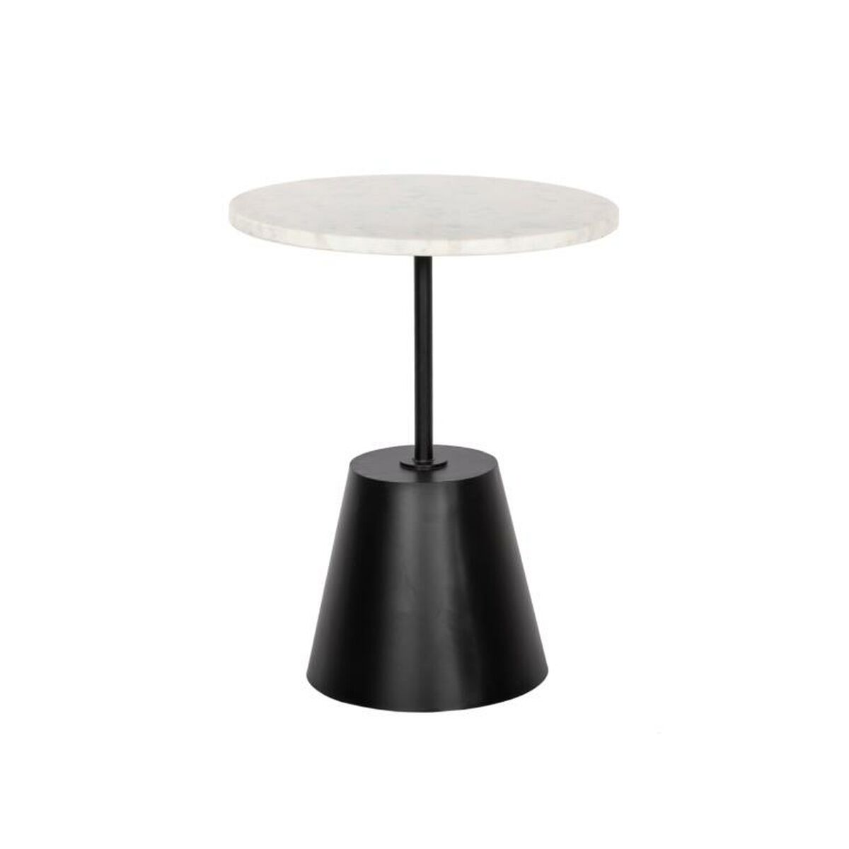 Side table DKD Home Decor Black White Metal Marble 40 x 40 x 50 cm-0