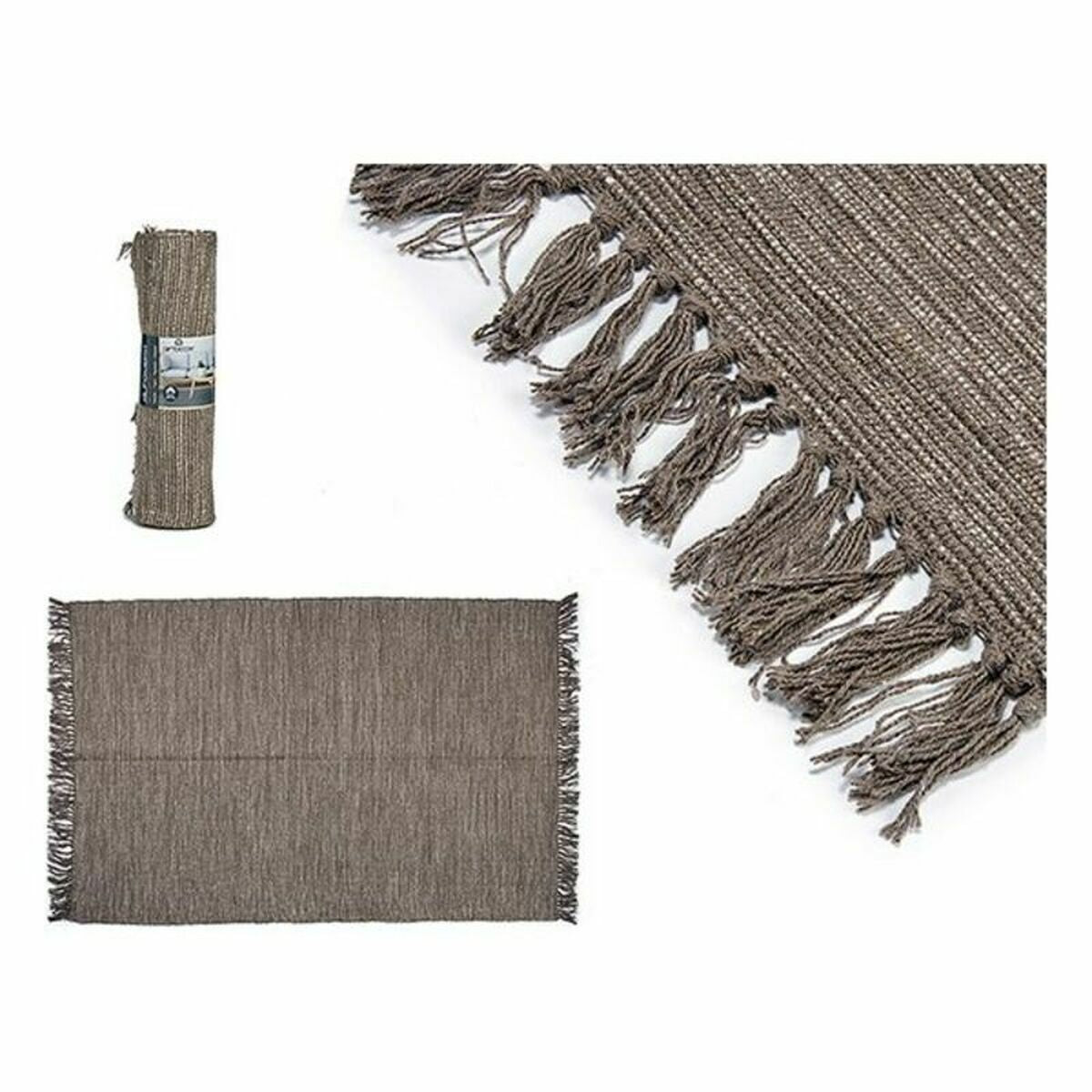 Carpet Brown 120 x 80 x 1 cm (2 Units)-1