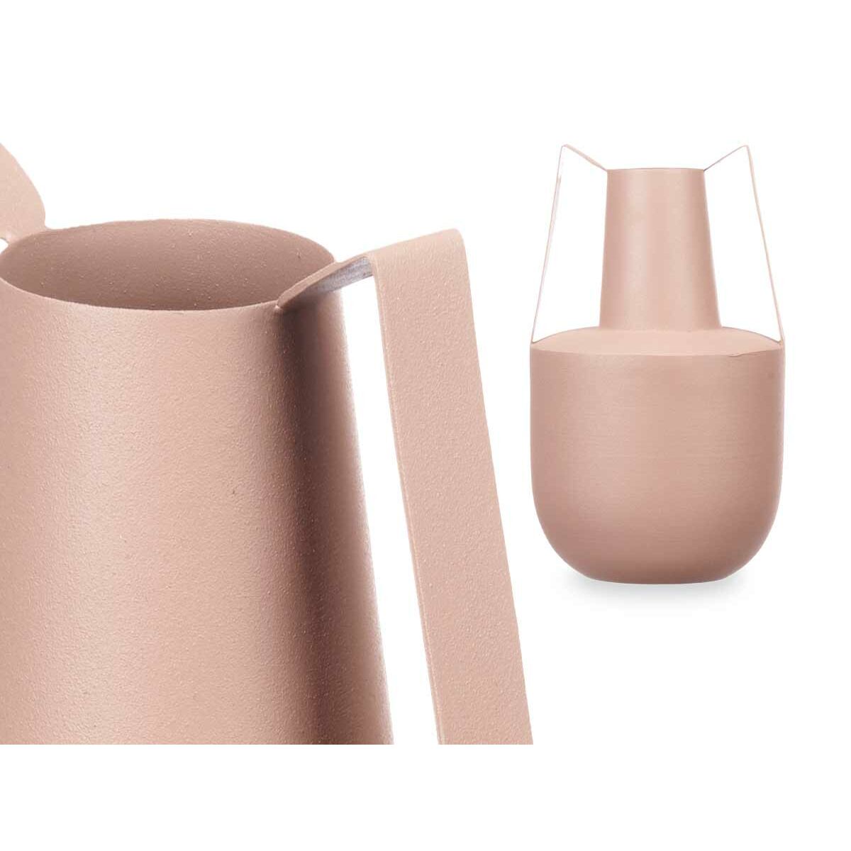 Vase With handles Sand Steel 14 cm (6 Units)-2