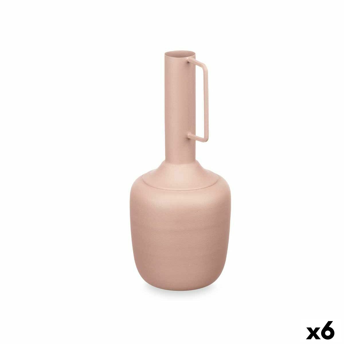 Vase With handle Sand Steel 12 x 30 x 12 cm (6 Units)-0