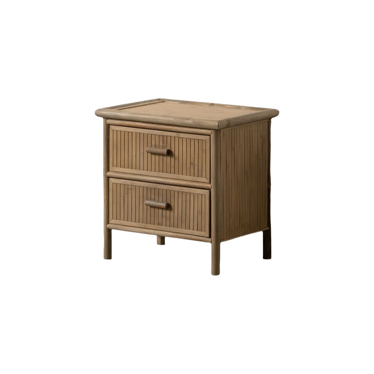 Nightstand Natural Bamboo 48 x 36 x 49 cm-0