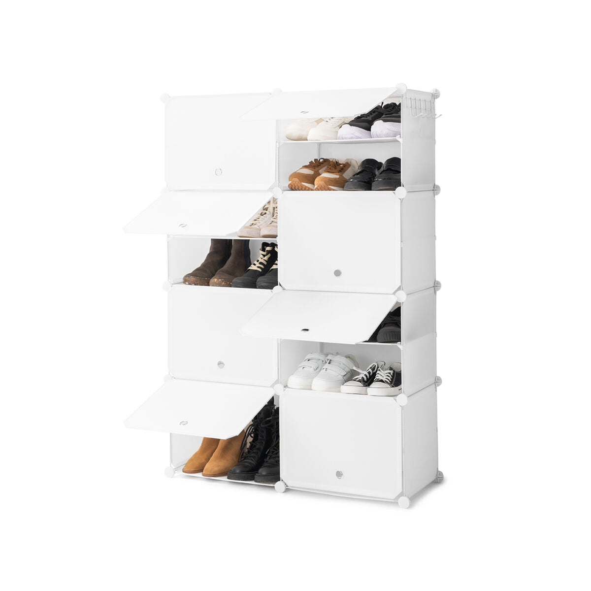 Portable Modular Shoe Cabinet InnovaGoods White-10