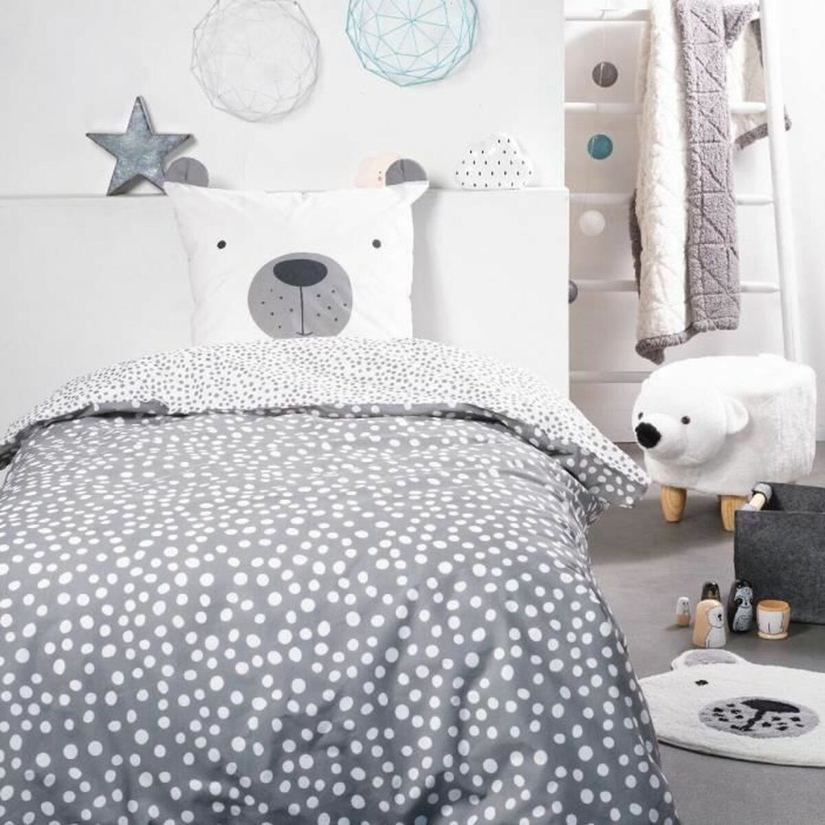 Nordic cover TODAY Funny 2.6 Grey 140 x 200 cm-0