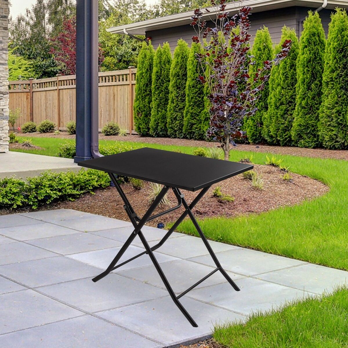 Folding Table Aktive 70 x 70 x 50 cm Steel-3
