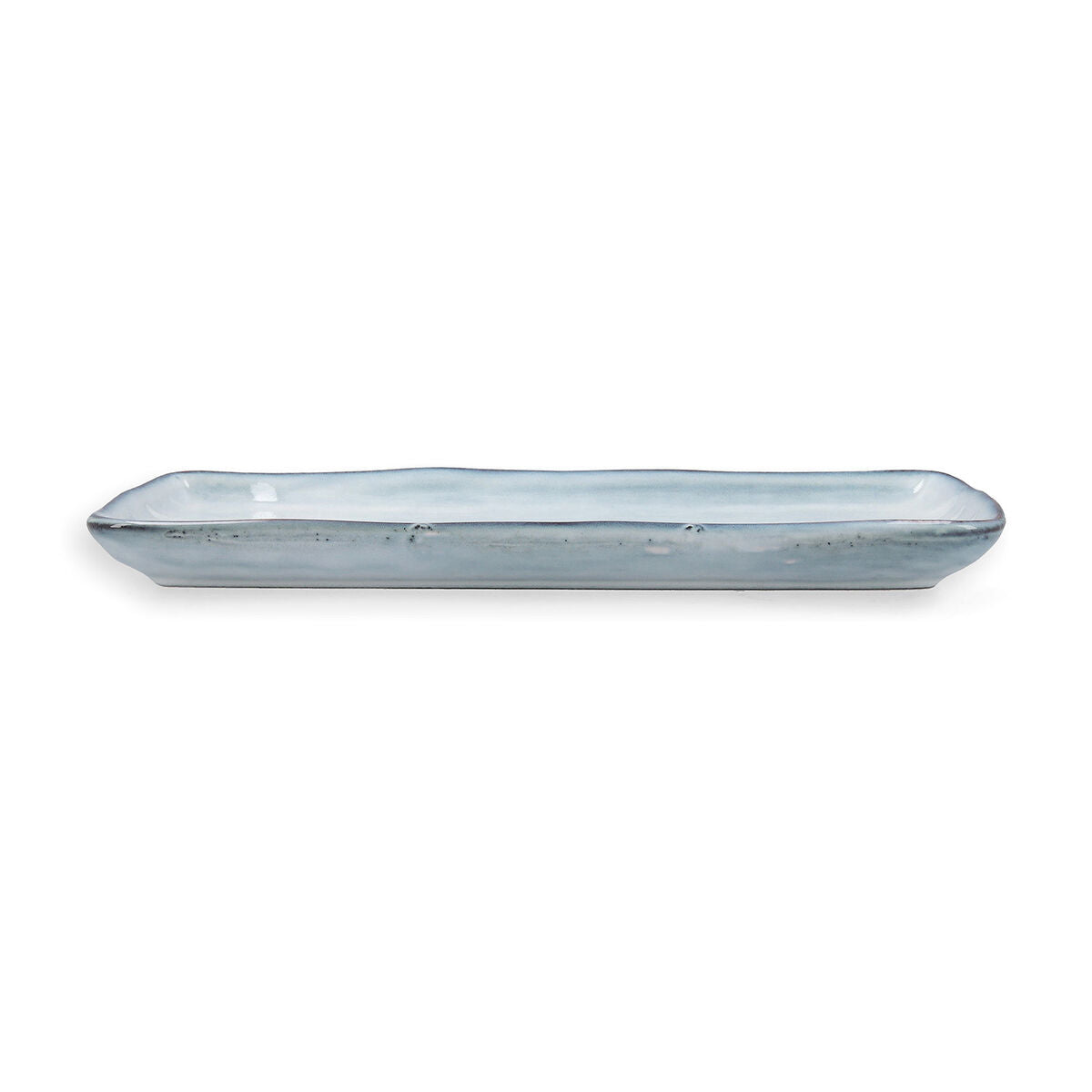 Serving Platter Quid Boreal Blue Ceramic 28 x 14 cm (4 Units) (Pack 4x)-0