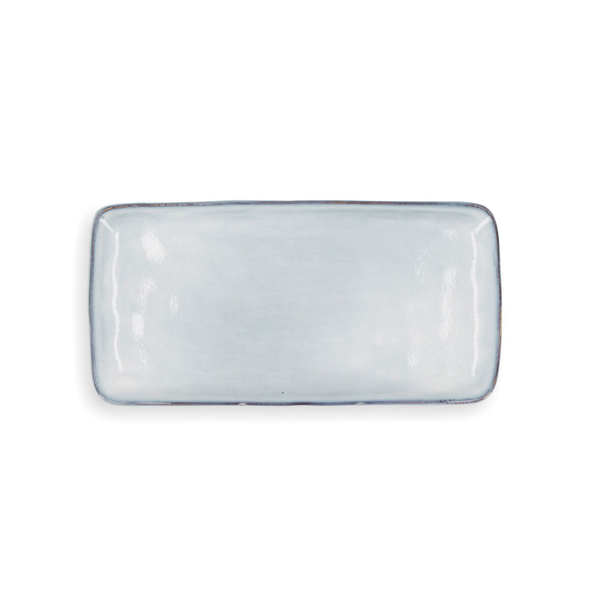 Serving Platter Quid Boreal Blue Ceramic 28 x 14 cm (4 Units) (Pack 4x)-2