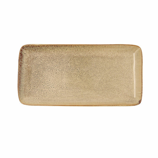 Serving Platter Bidasoa Ikonic Ceramic Brown (28 x 14 cm) (Pack 4x)-0
