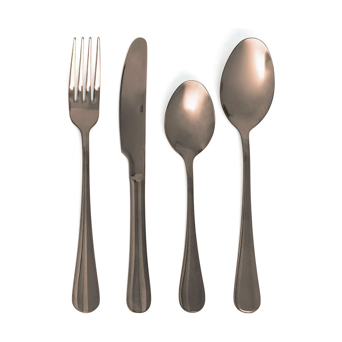 Cutlery set Quid Celebrart Metal Copper 24 Pieces-0