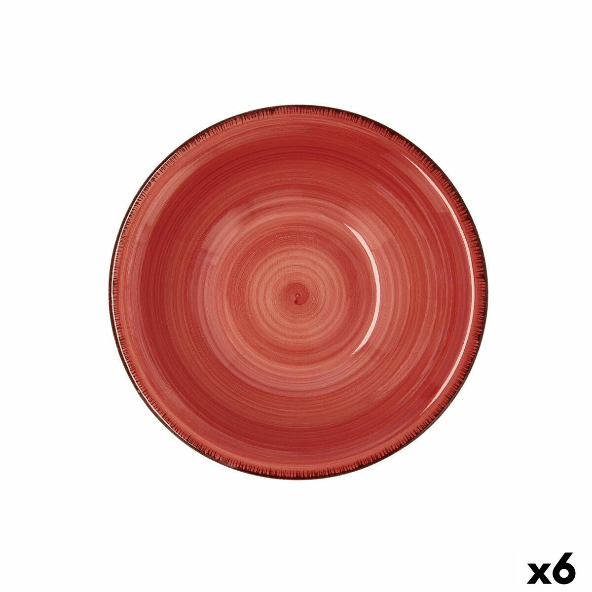 Bowl Quid Vita Ceramic Red (18 cm) (Pack 6x)-3