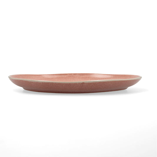 Flat plate Bidasoa Gio Occasional Ceramic Brown 26,5 cm (4 Units)-2