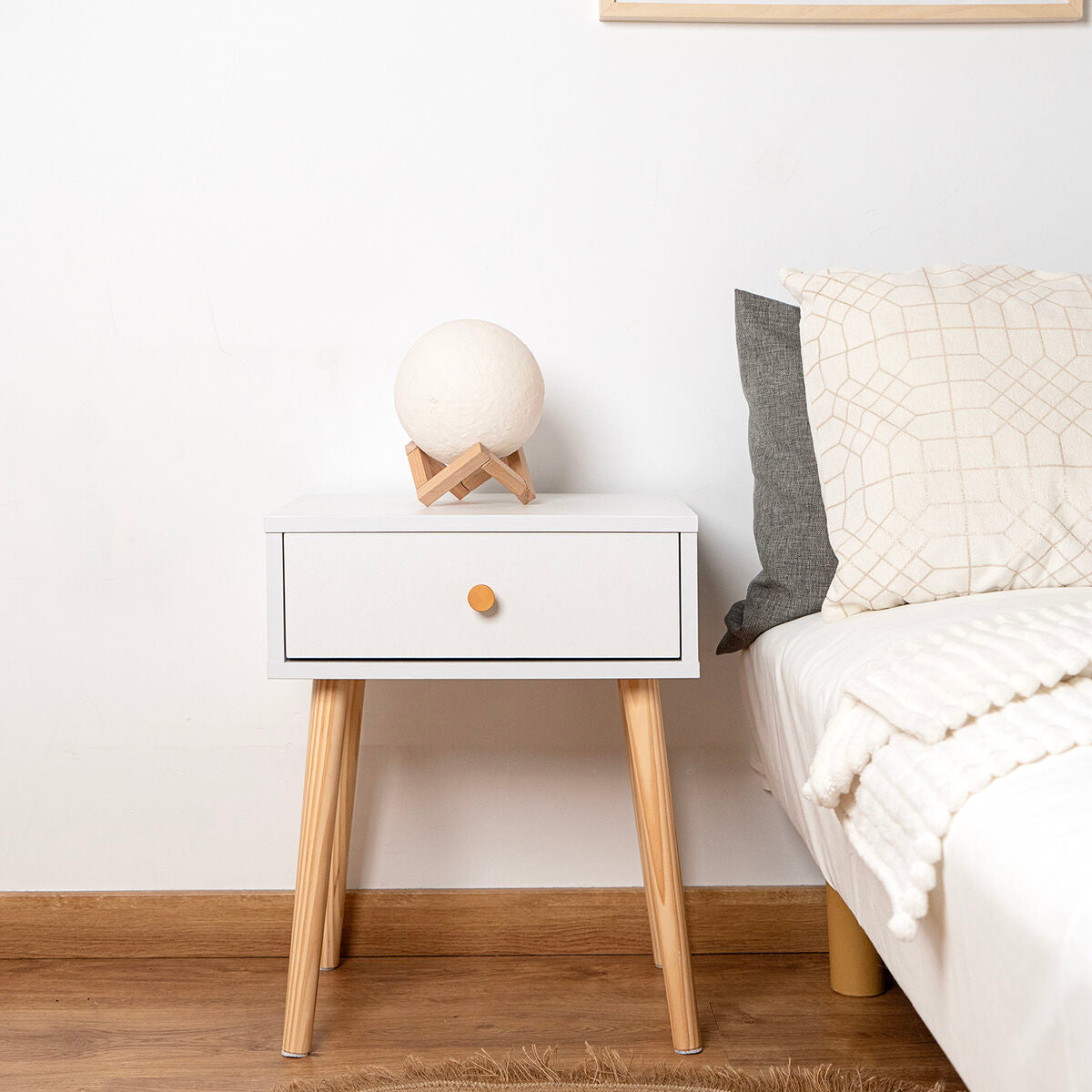 Nightstand Vinthera Moa White Plastic 40 x 30 x 50 cm-1