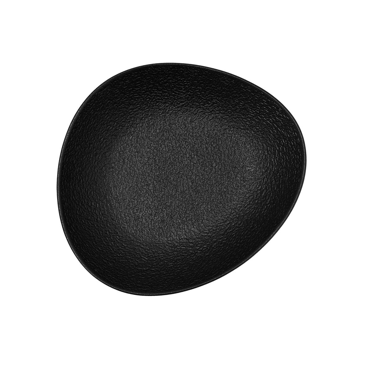 Deep Plate Bidasoa Fosil Black Ceramic Oval 22 x 19,6 x 4,5 cm (6 Units)-2