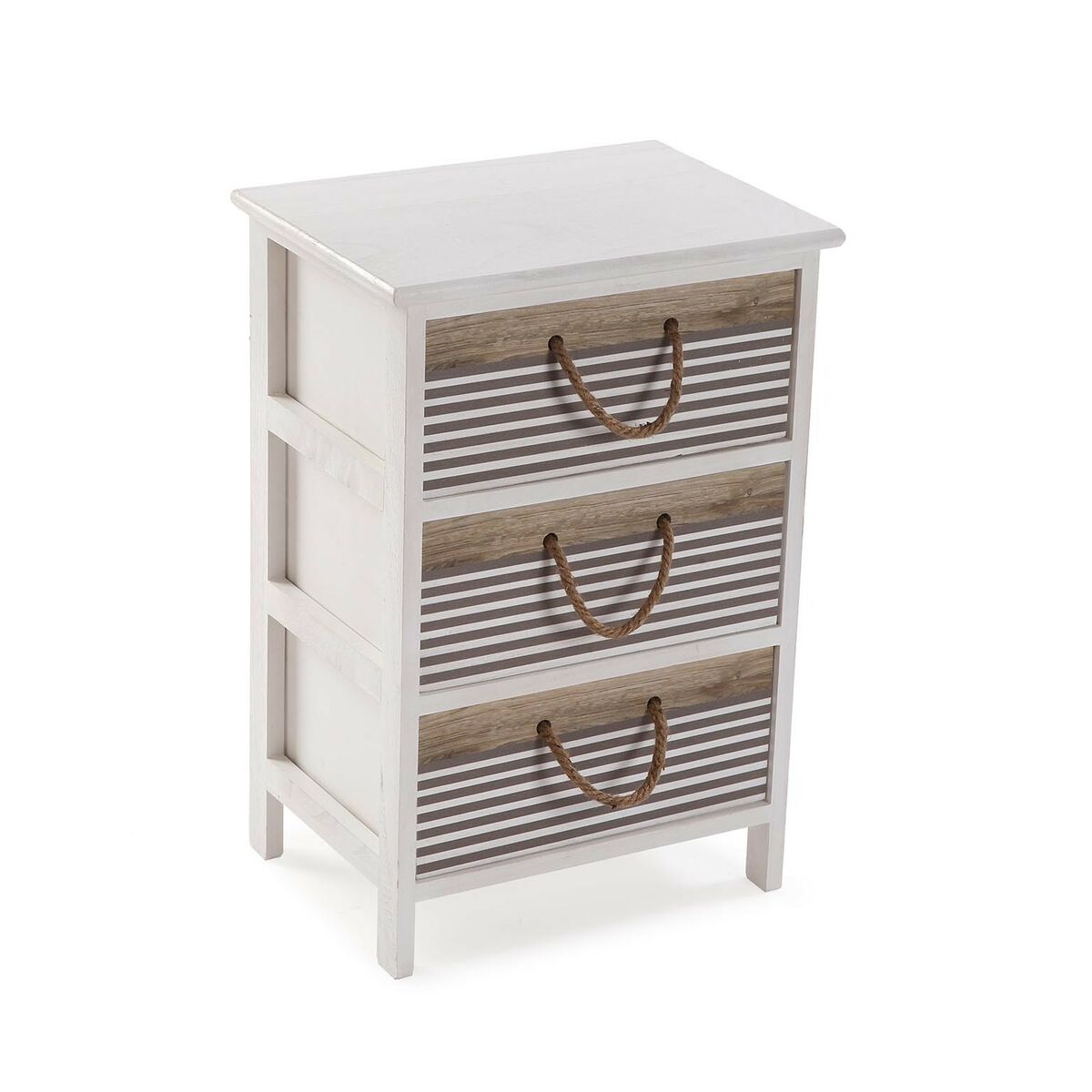 Chest of drawers Versa Tabo Textile Paolownia wood 29 x 58 x 40 cm-0