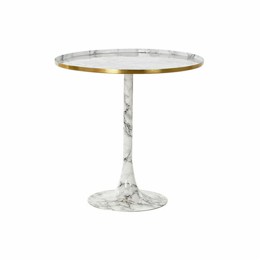Console DKD Home Decor White Golden Aluminium 51 x 51 x 51 cm-0