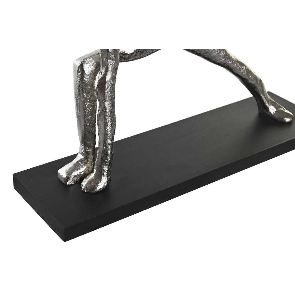 Decorative Figure DKD Home Decor 33 x 10 x 35 cm Silver Black Indian Man Yoga (3 Units)-1