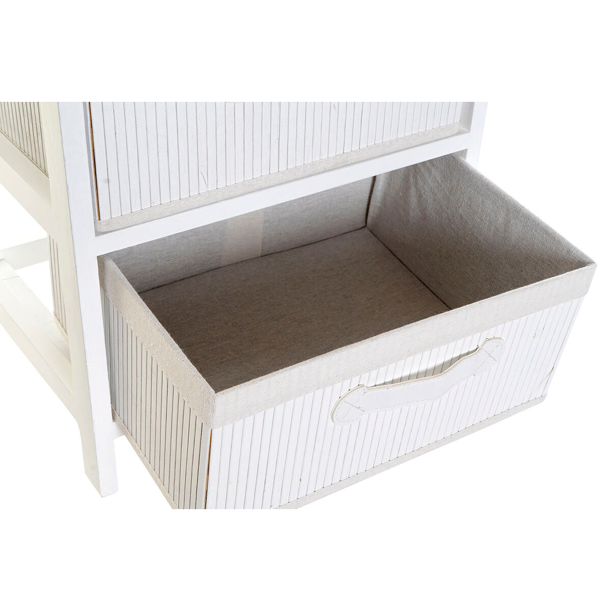 Chest of drawers DKD Home Decor White Bamboo Paolownia wood 42 x 32 x 45 cm-2