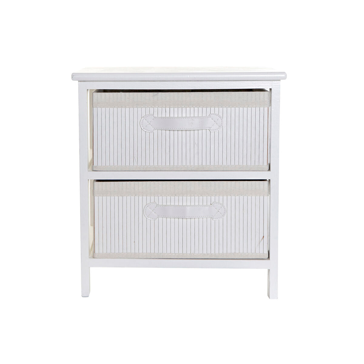 Chest of drawers DKD Home Decor White Bamboo Paolownia wood 42 x 32 x 45 cm-1