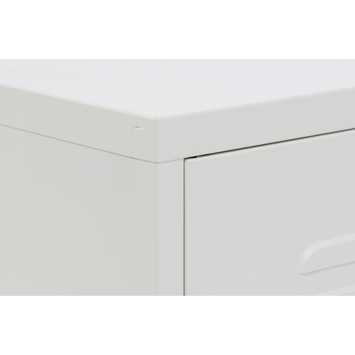 Nightstand Home ESPRIT White Metal 35 x 35 x 51 cm-8