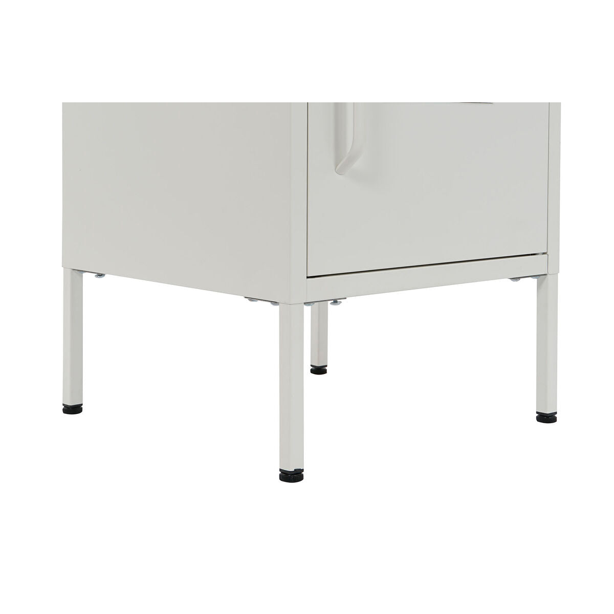 Nightstand Home ESPRIT White Metal 35 x 35 x 51 cm-6