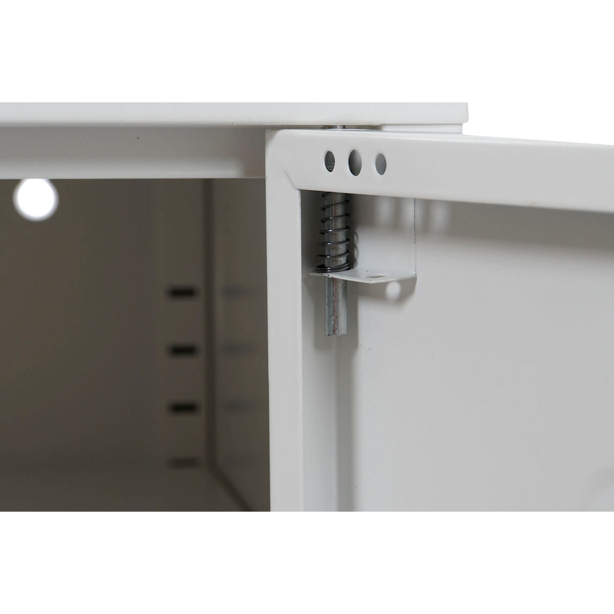 Nightstand Home ESPRIT White Metal 35 x 35 x 51 cm-3