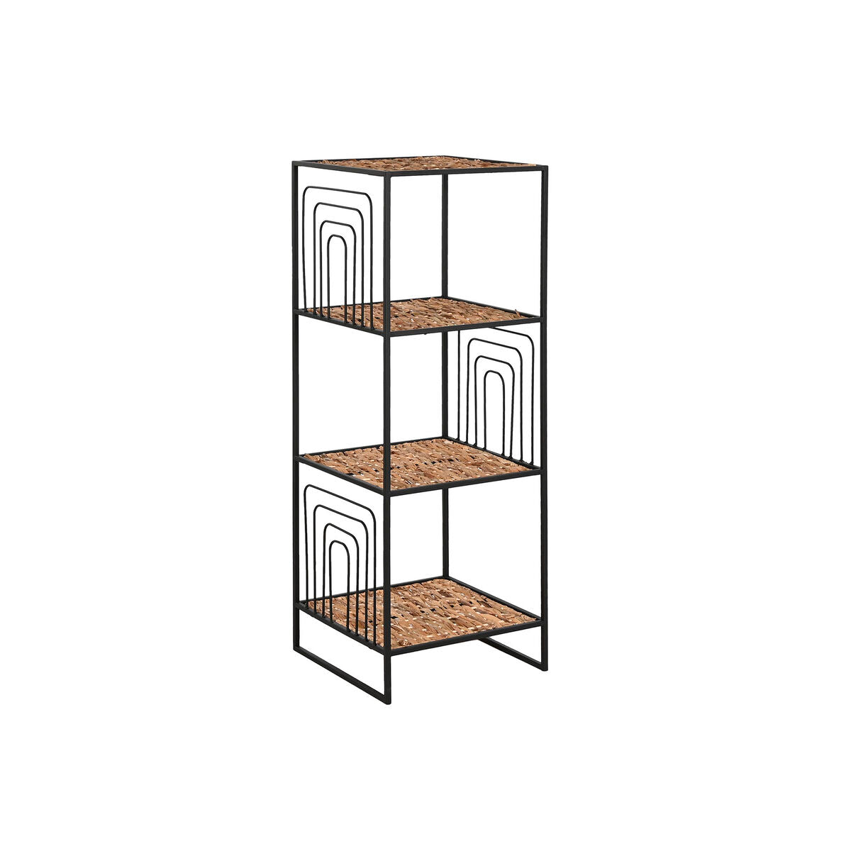 Shelves Home ESPRIT Black Metal Fibre 35 x 35 x 98 cm-0