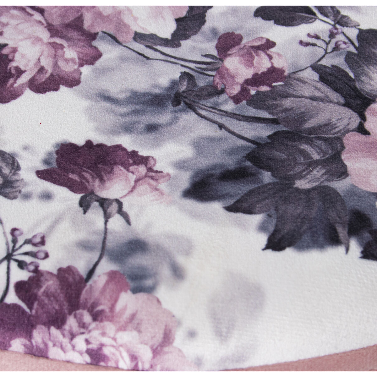 Pouffe Alexandra House Living Pink Velvet Wood 36 x 36 x 36 cm-3