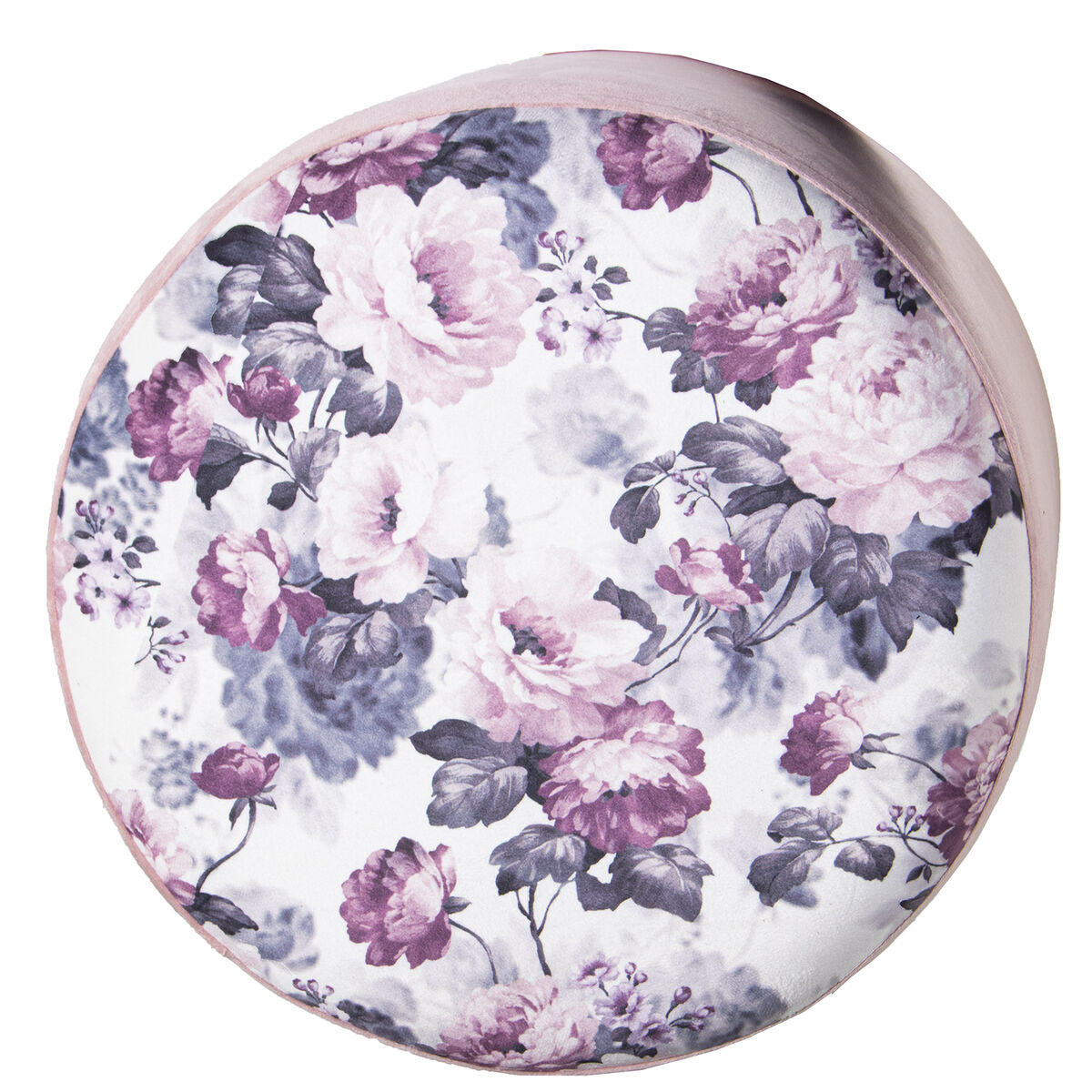 Pouffe Alexandra House Living Pink Velvet Wood 36 x 36 x 36 cm-1