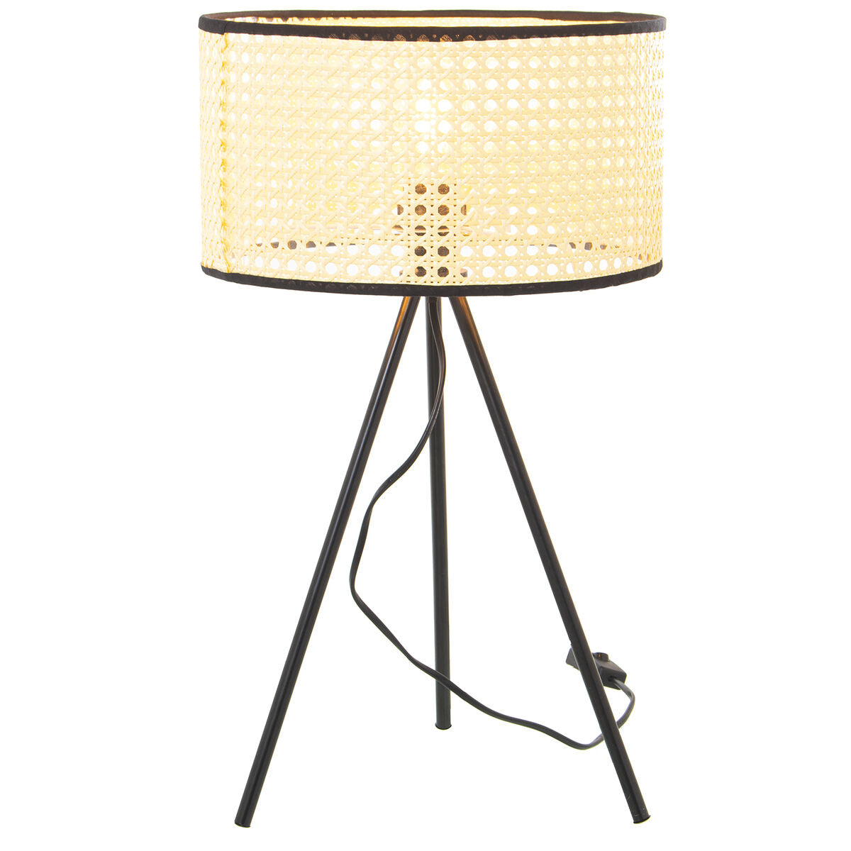 Desk lamp Alexandra House Living Multicolour Metal wicker 40 W 30 x 51 x 30 cm-4