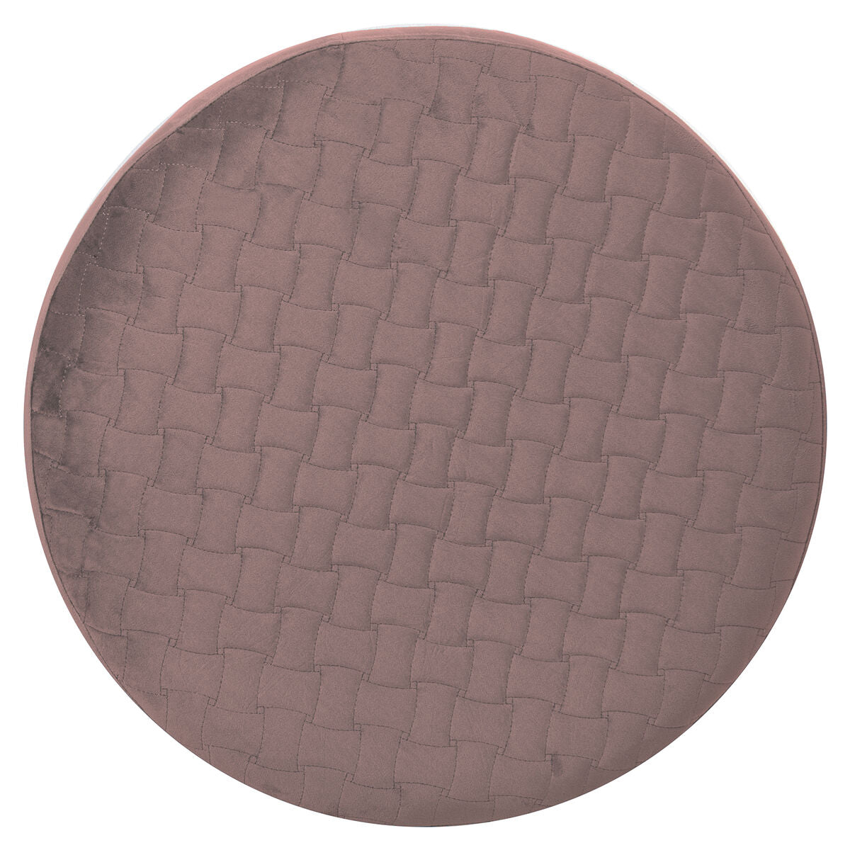 Pouffe Alexandra House Living Pink Velvet Wood 55 x 35 x 55 cm-4
