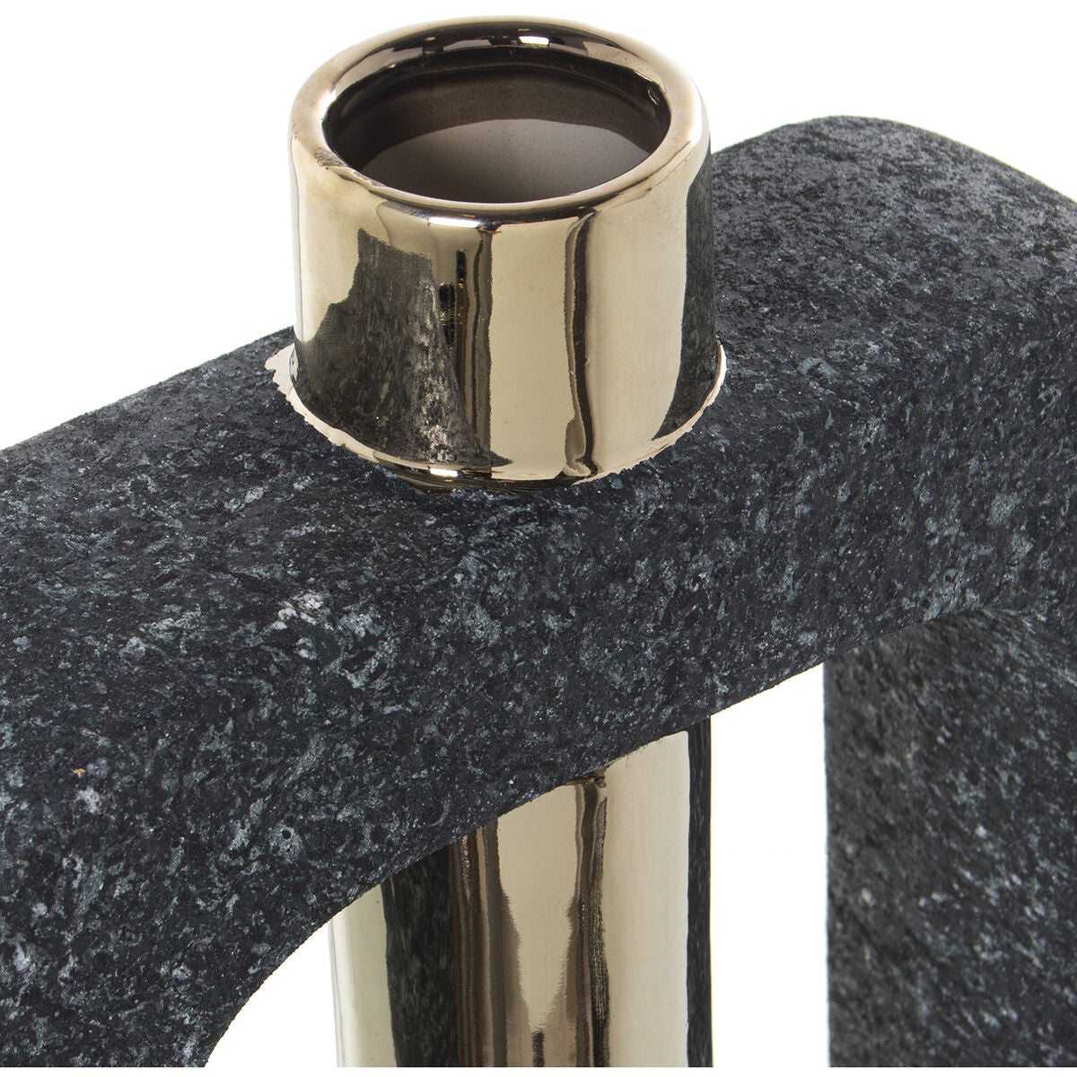 Vase Alexandra House Living Golden Dark grey Ceramic 7 x 24 x 40 cm-2