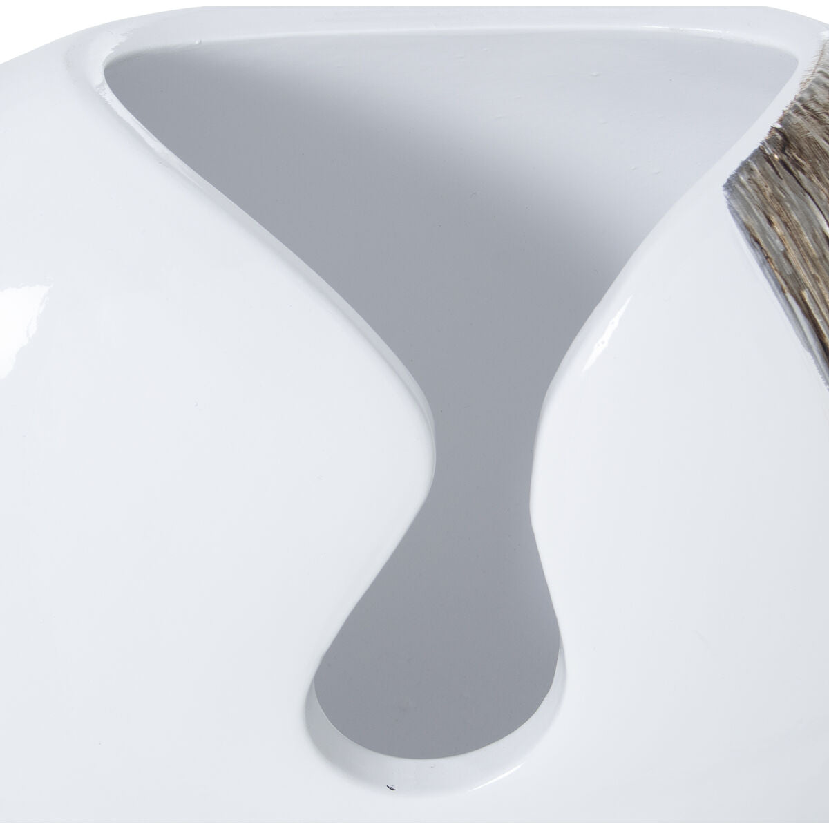 Set of 2 Vases Alexandra House Living White Silver Ceramic-1