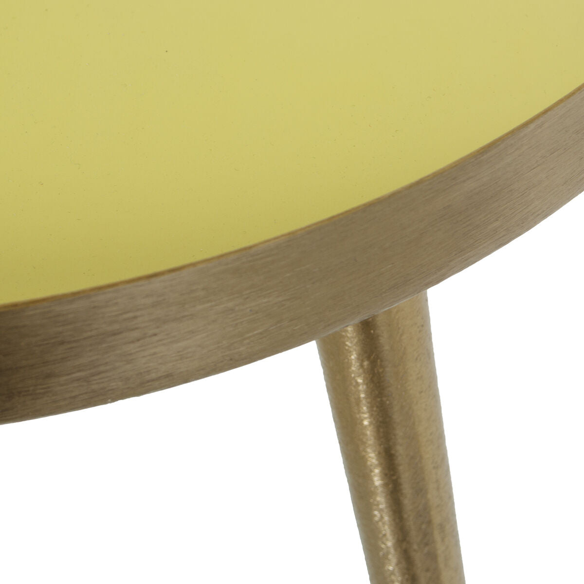 Side table Alexandra House Living Yellow Golden 38 x 43 x 38 cm-2