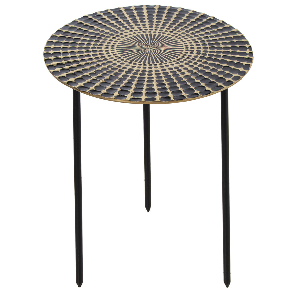 Side table Alexandra House Living Black Golden 36 x 45 x 36 cm-0