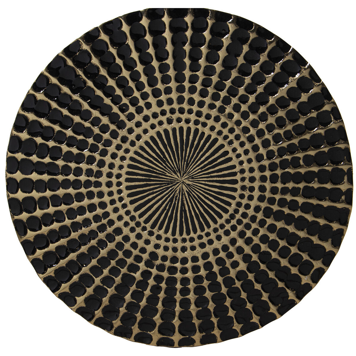 Side table Alexandra House Living Black Golden 36 x 45 x 36 cm-4