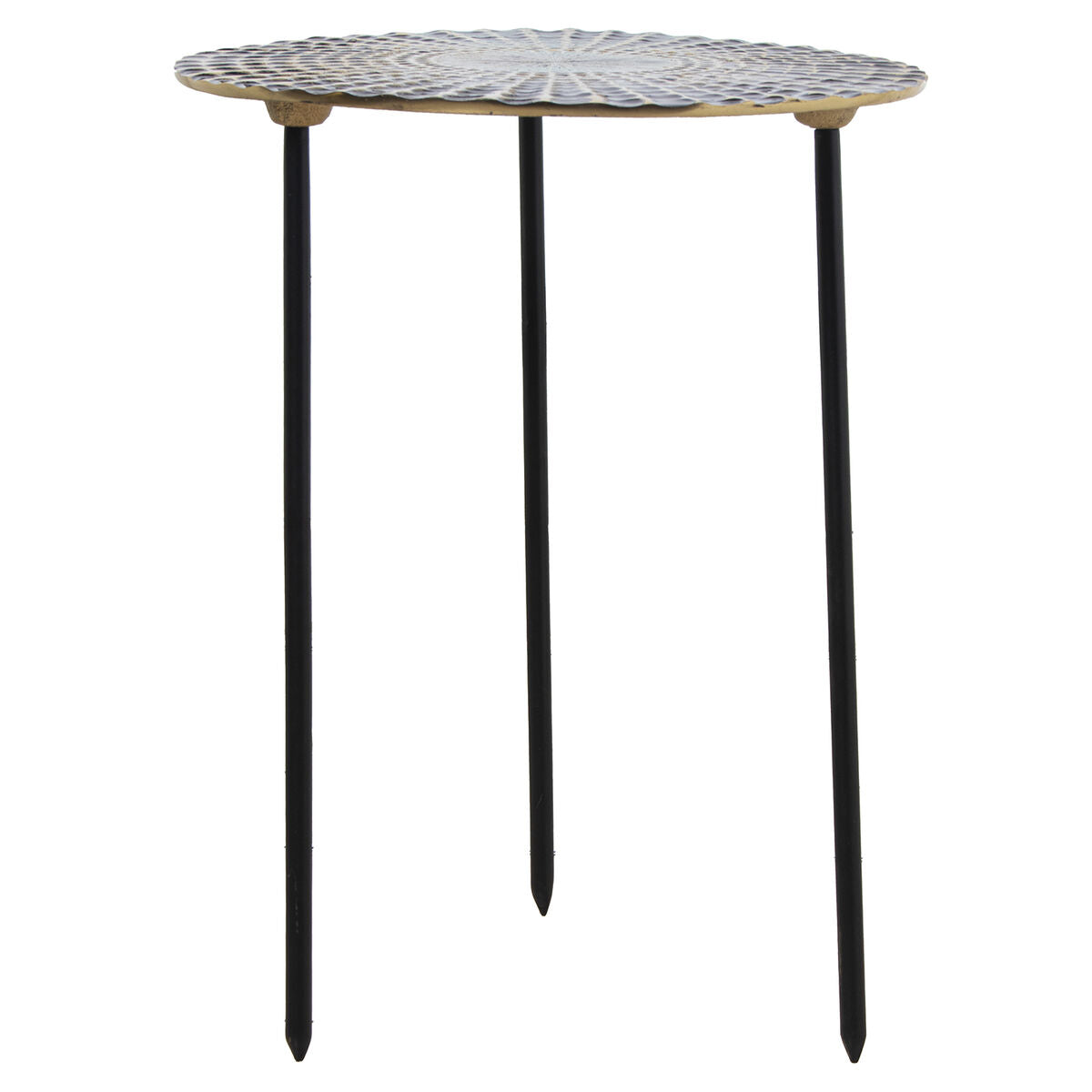 Side table Alexandra House Living Black Golden 36 x 45 x 36 cm-1