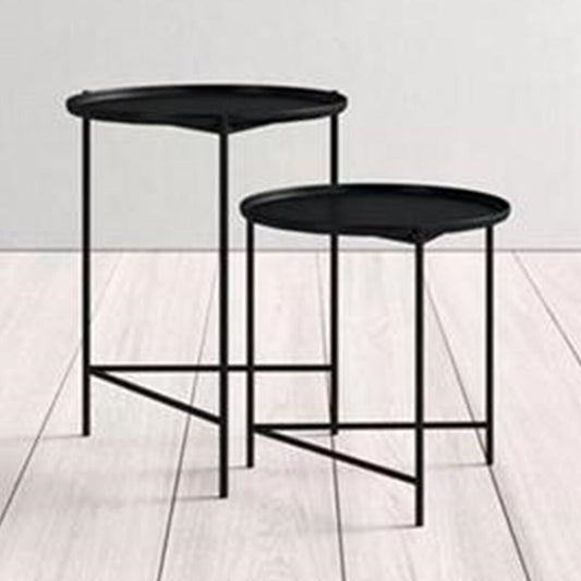 Set of 2 tables Alexandra House Living Black-1