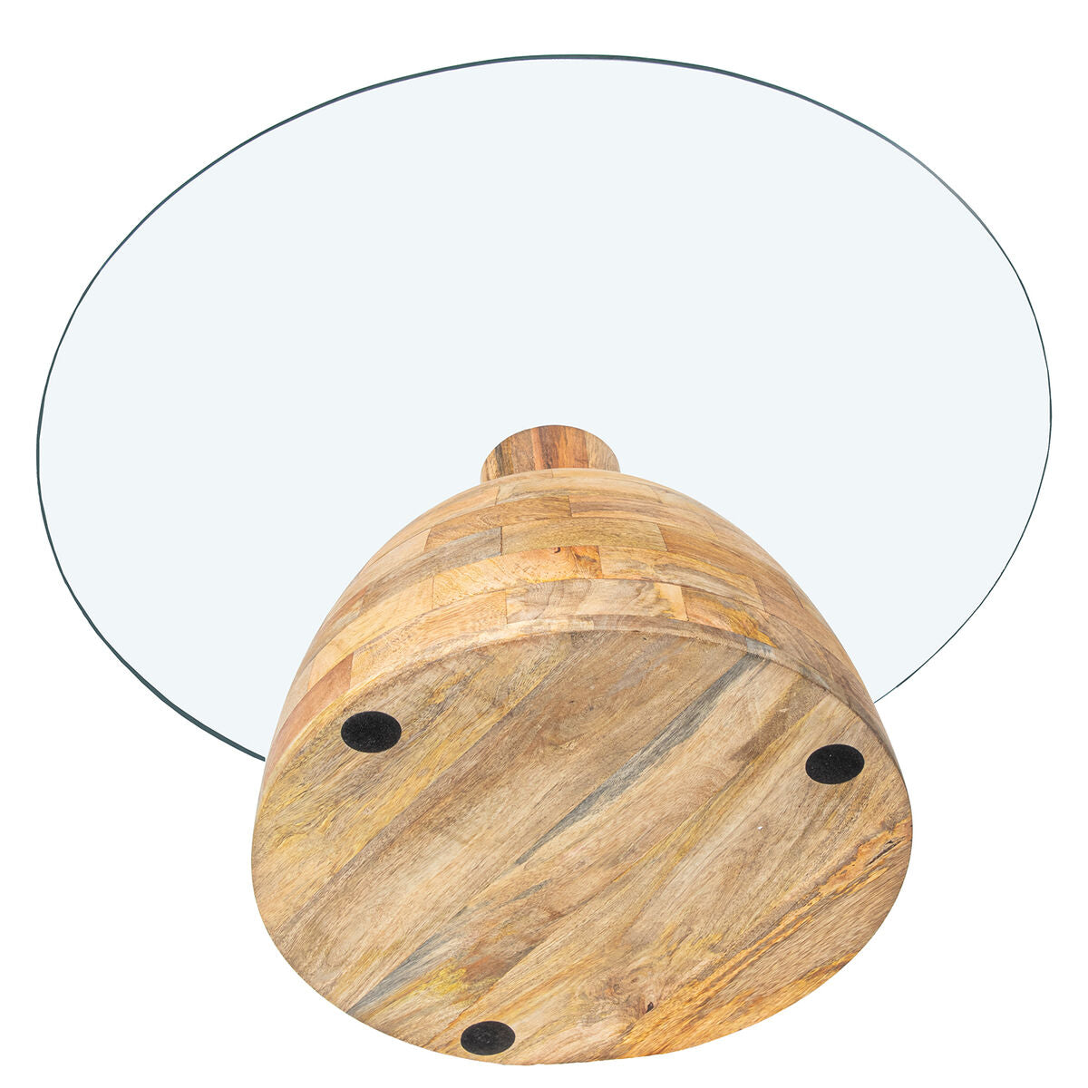 Centre Table Alexandra House Living Brown Transparent Crystal 78 x 41 x 78 cm-2